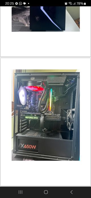 Ordenador Gaming MSI Ryzen7 Nvidia Geforce Rtx3060