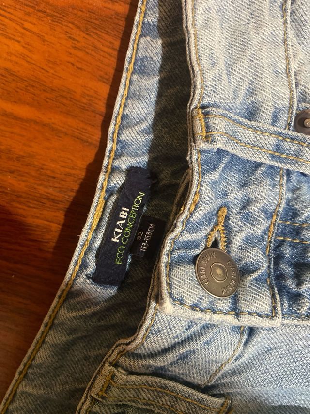 Pantalones vaqueros anchos azules