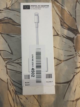 Adaptador Digital AV 2K-HD iPhone/iPad