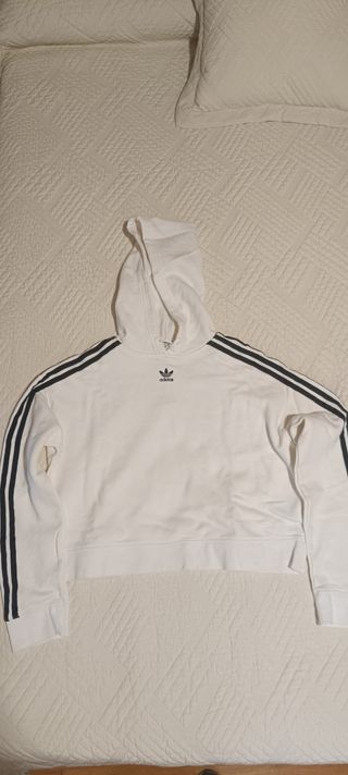 Sudadera Adidas Originals Blanca Mujer