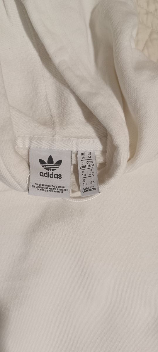 Sudadera Adidas Originals Blanca Mujer