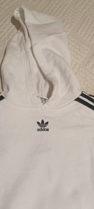 Sudadera Adidas Originals Blanca Mujer