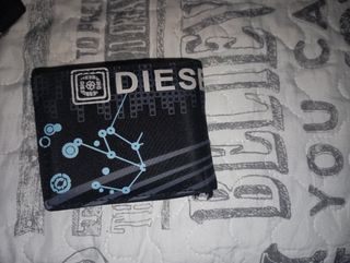 Cartera Diesel Negra Multicolor