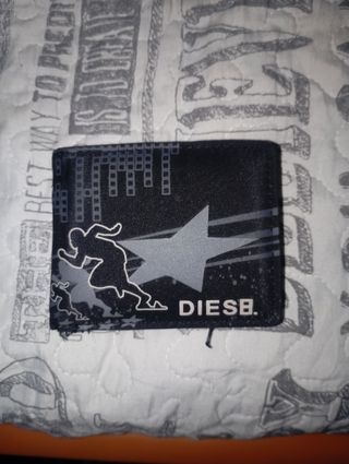 Cartera Diesel Negra Multicolor
