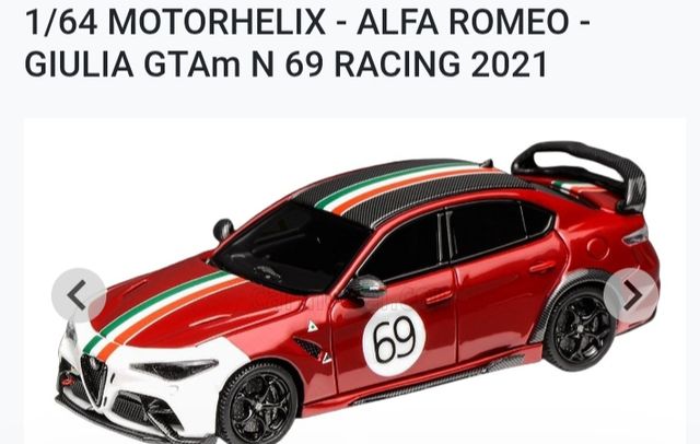 Prezzo per un solo modello 1/64 Alfa Romeo