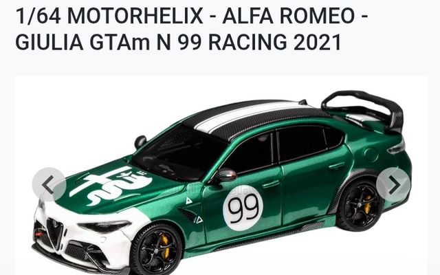 Prezzo per un solo modello 1/64 Alfa Romeo