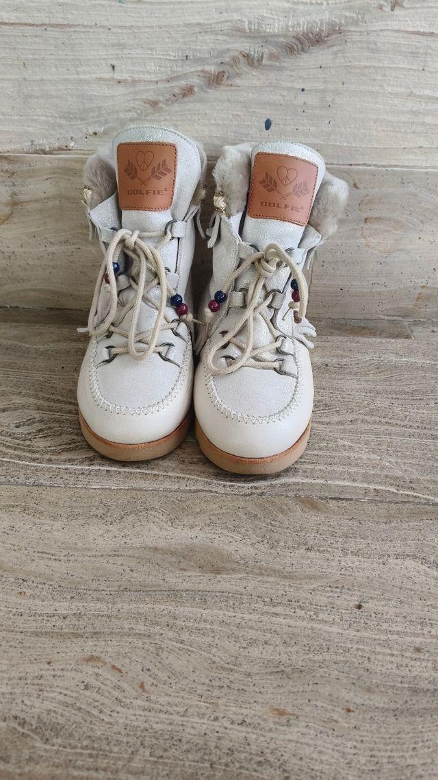 Botines Dolfie blancos talla 38
