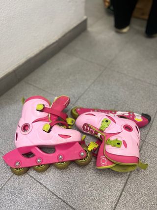 Patines en línea rosas para niña