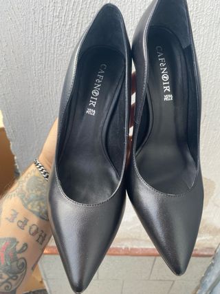 Scarpe tacco alto nere cafenoir 37