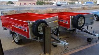 Remolque plataforma caja abierta carga