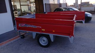 Remolque plataforma caja abierta carga
