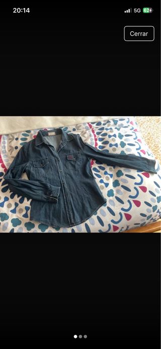Camisa vaquera vintage Burberry azul