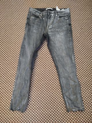 Pantalón Zara Gris Talla 42