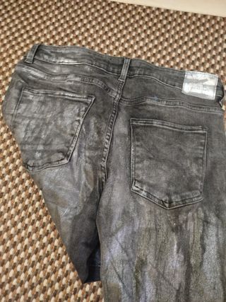 Pantalón Zara Gris Talla 42