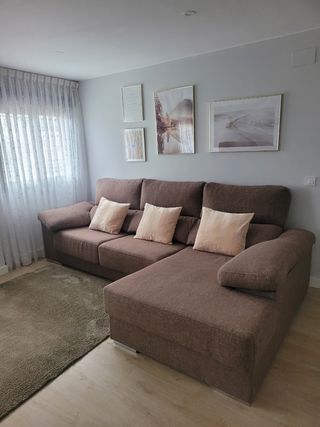 Sofá 293cm, chaise longue 162x105
