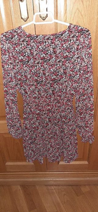 Vestido floral manga larga
