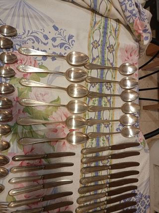 Cubertería Inox Baño Plata