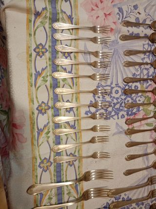 Cubertería Inox Baño Plata