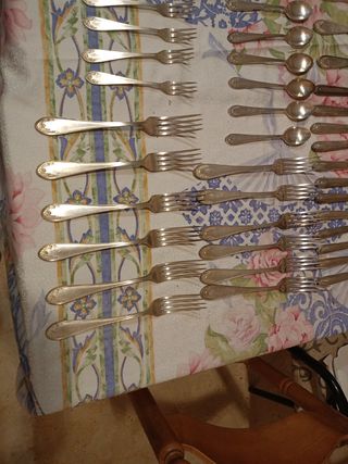 Cubertería Inox Baño Plata