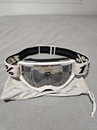 Casco EVS T5 blanco + gafas 100%