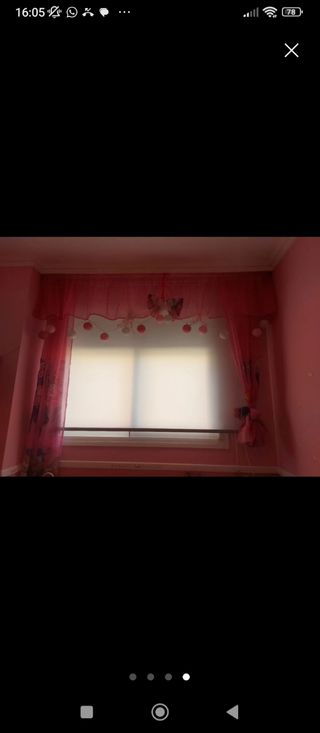 Cortinas Minnie con baldó