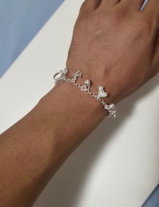 Pulsera de Plata 925 de 18/20 cm / Figuritas