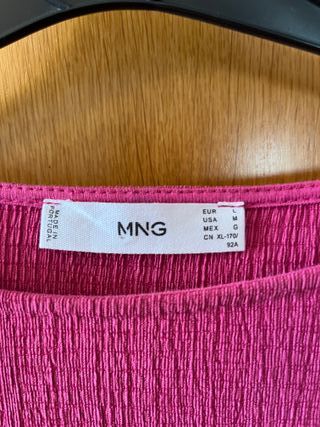 Blusa fucsia Mango