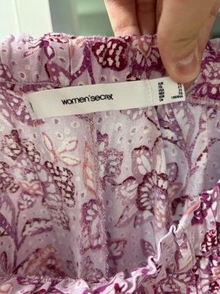 Pantalones estampados morados