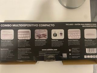 Combo Teclado y Ratón Inalámbrico SUBBLIM
