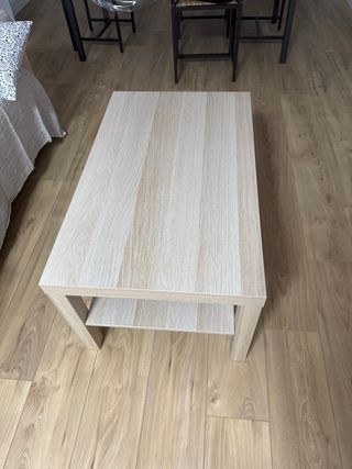 Mesa de centro Ikea madera clara