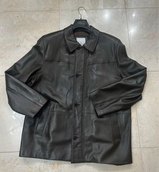 Chaqueta Pertegaz Piel Hombre Talla 50 Marrón