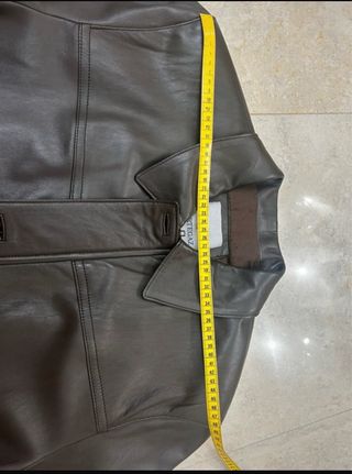 Chaqueta Pertegaz Piel Hombre Talla 50 Marrón