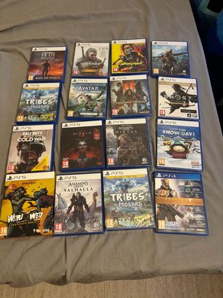 Consola PS4 + 14 Juegos PS4 y PS5