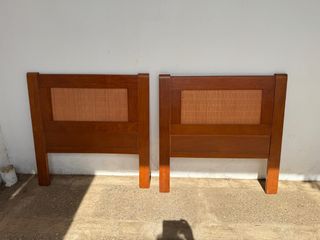 2 Cabeceros Cama 90 Madera Bambú