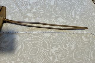 Mini bolso bombonera Uterqüe piel topo