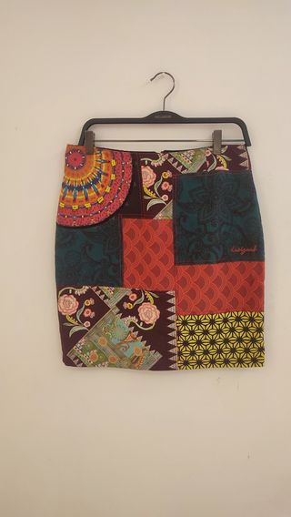 Falda Desigual Patchwork Talla 40