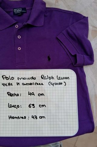 Polo Ralph Lauren Morado Talla M