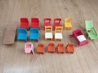 Lote Muebles y Accesorios Playmobil