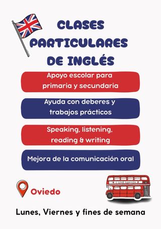 Clases particulares de inglés en Oviedo