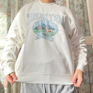 Sudadera H&M Saint Moritz blanca