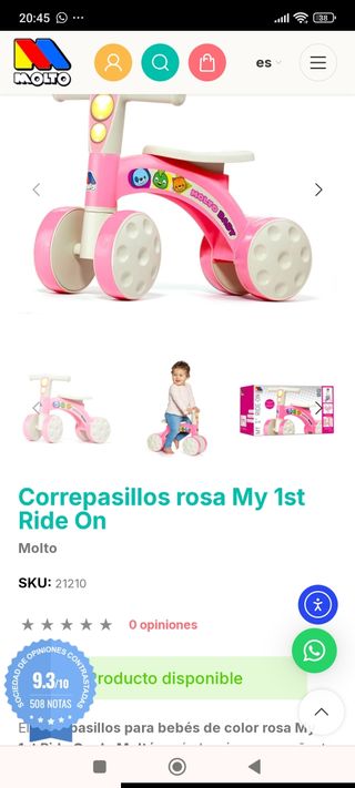 Correpasillos Molto rosa