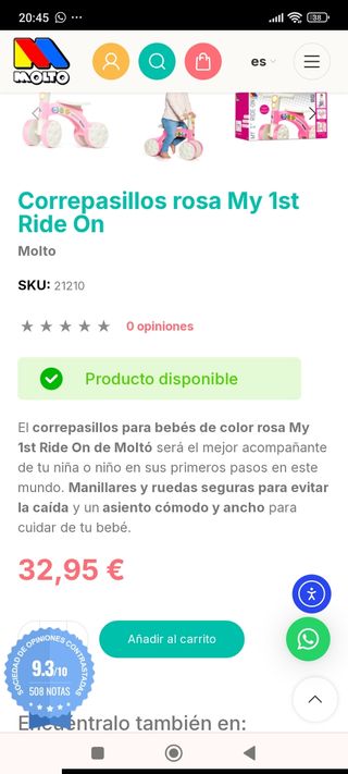 Correpasillos Molto rosa