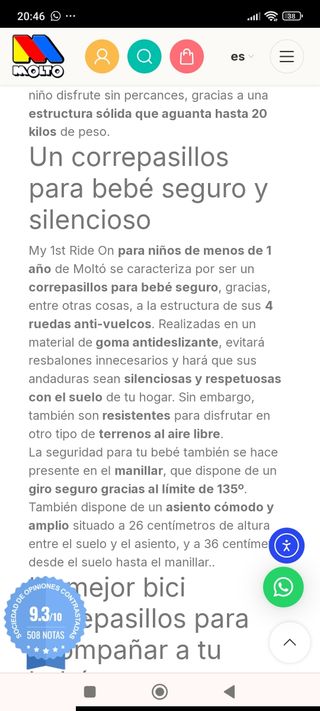 Correpasillos Molto rosa