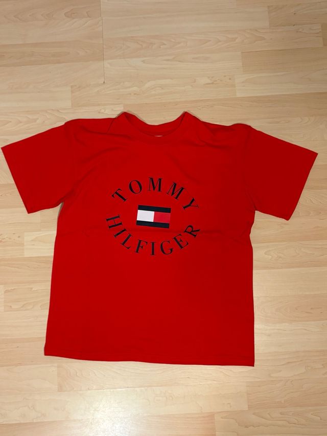Maglietta Tommy Hilfiger rossa maniche corte