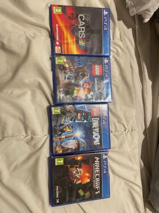 Pack 4 Juegos PS4: Minecraft, Lego, Project Cars