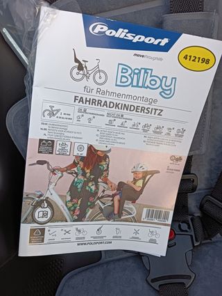 Silla Portabebés Bicicleta Negra