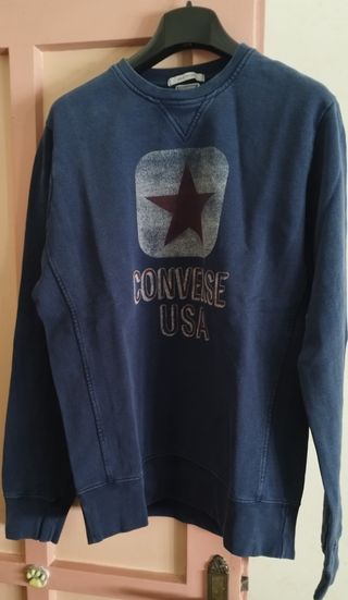 Felpa ragazzo Converse blu