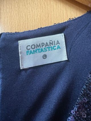 Vestido Compañía Fantástica lentejuelas Talla L