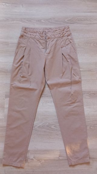 Pantaloni Zara donna beige