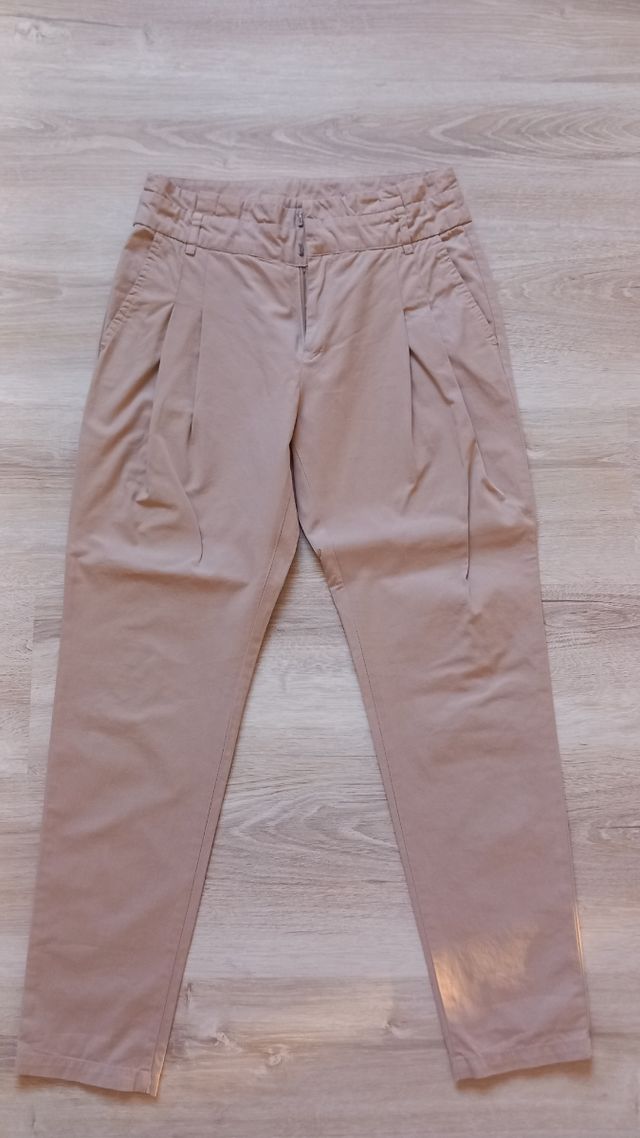Pantaloni Zara donna beige
